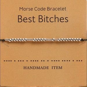 Morse Code “Best Bitches” Adjustable Bracelet